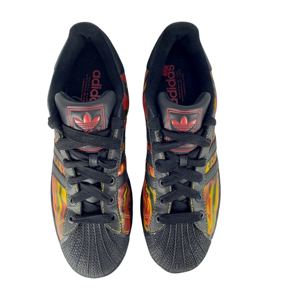 RARE 2006 ADIDAS ORIGINAL SUPERSTARS YELLOW RED AB main image 5